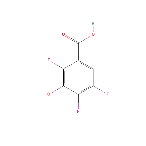 2,4,5-Trifluoro-3-methoxybenzoic acid (CAS: 112811-65-1) - Chemical Structure and Molecular Formula 