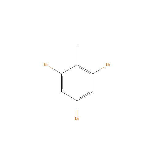 2,4,6-TRIBROMOTOLUENE (CAS: 6320-40-7) - Chemical Structure and Molecular Formula 