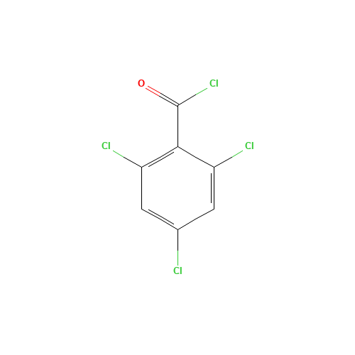 2,4,6-Trichlorobenzoyl chloride (CAS: 4136-95-2) - Chemical Structure and Molecular Formula 