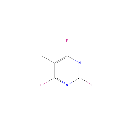 2,4,6-TRIFLUORO-5-METHYLPYRIMIDINE (CAS: 18260-60-1) - Chemical Structure and Molecular Formula 