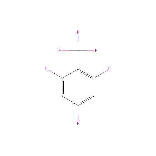 2,4,6-TRIFLUOROBENZOTRIFLUORIDE (CAS: 122030-04-0) - Chemical Structure and Molecular Formula 