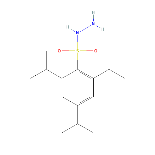 2,4,6-TRIISOPROPYLBENZENESULFONYL HYDRAZIDE (CAS: 39085-59-1) - Chemical Structure and Molecular Formula 