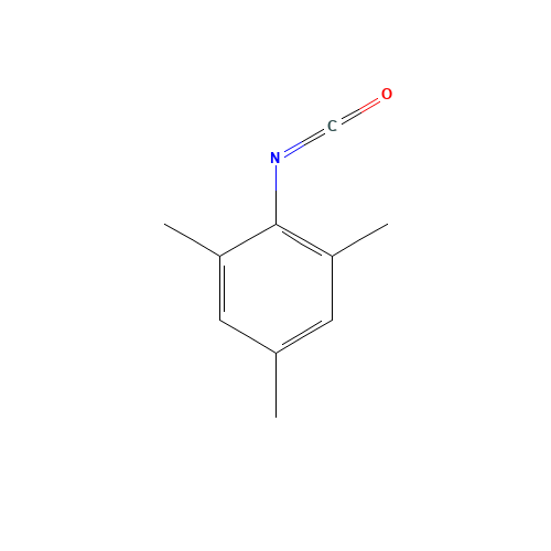 2,4,6-TRIMETHYLPHENYL ISOCYANATE (CAS: 2958-62-5) - Chemical Structure and Molecular Formula 