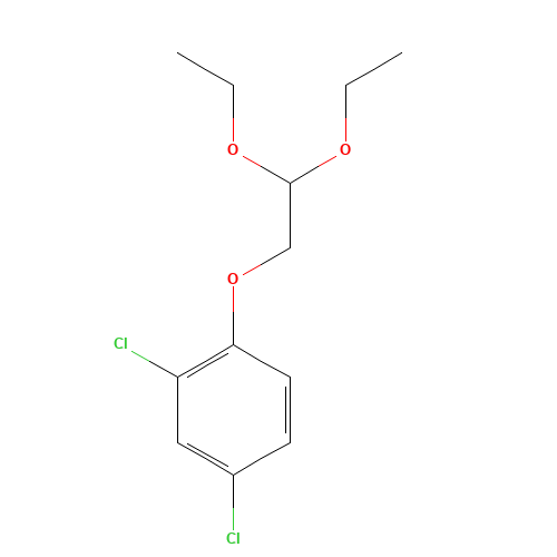 2,4-DICHLORO-1-(2,2-DIETHOXYETHOXY)BENZENE (CAS: 78830-79-2) - Chemical Structure and Molecular Formula 