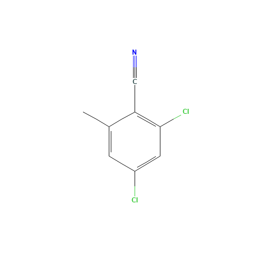 2,4-DICHLORO-6-METHYLBENZONITRILE (CAS: 175277-98-2) - Chemical Structure and Molecular Formula 