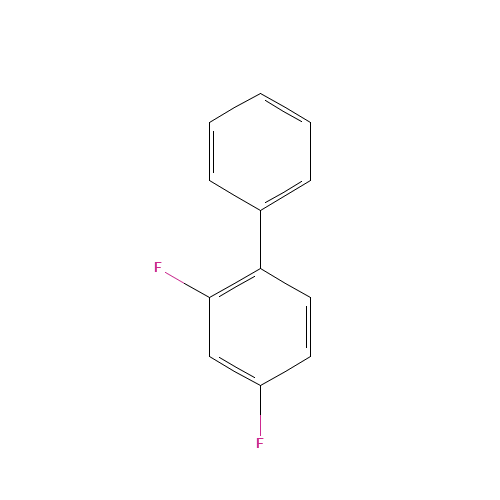 2,4-Difluorobiphenyl (CAS: 37847-52-2) - Chemical Structure and Molecular Formula 