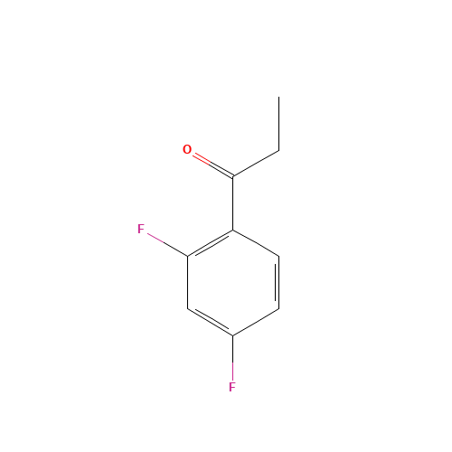 2',4'-Difluoropropiophenone (CAS: 85068-30-0) - Chemical Structure and Molecular Formula 