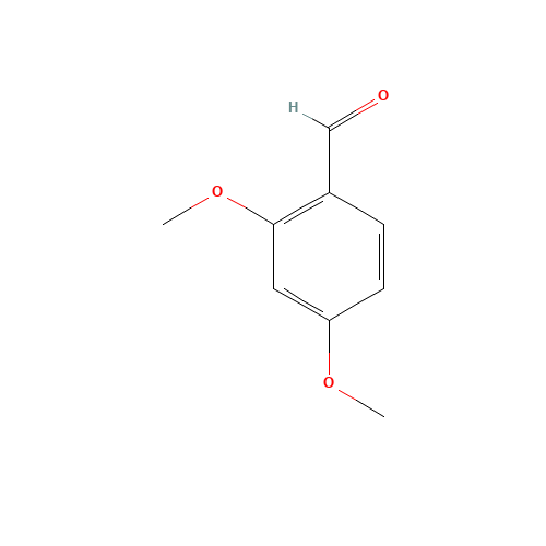 2,4-Dimethoxybenzaldehyde (CAS: 613-45-6) - Chemical Structure and Molecular Formula 