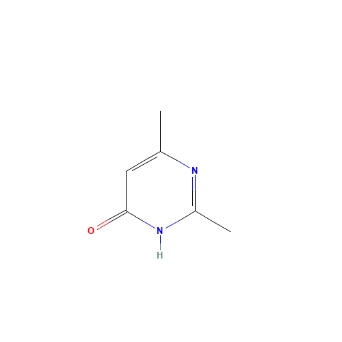 2,4-DIMETHYL-6-HYDROXYPYRIMIDINE (CAS: 6622-92-0) - Chemical Structure and Molecular Formula 