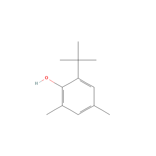 2-(tert-Butyl)-4,6-dimethylphenol (CAS: 1879-09-0) - Chemical Structure and Molecular Formula 