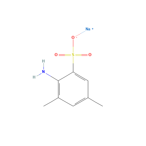 2,4-DIMETHYLANILINE-6-SULFONIC ACID SODIUM SALT (CAS: 64501-85-5) - Chemical Structure and Molecular Formula 