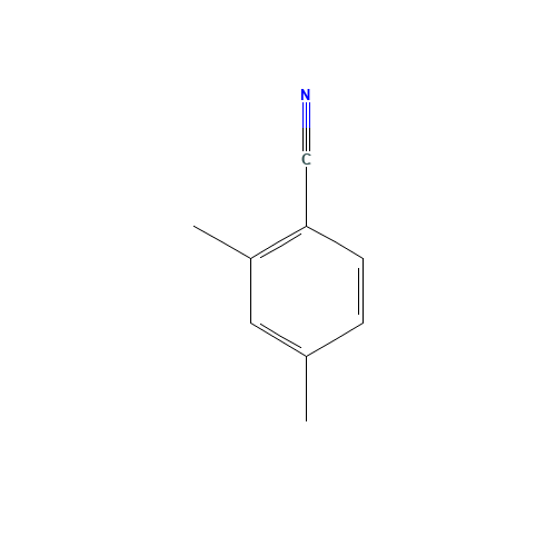 2,4-DIMETHYLBENZONITRILE (CAS: 21789-36-6) - Chemical Structure and Molecular Formula 