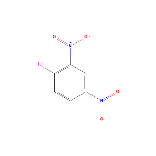 2,4-Dinitroiodobenzene (CAS: 709-49-9) - Chemical Structure and Molecular Formula 