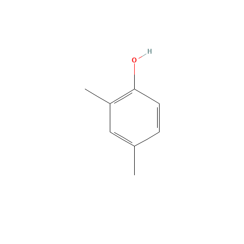 2,4-Dimethylphenol (CAS: 105-67-9) - Chemical Structure and Molecular Formula 