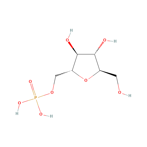 2,5-ANHYDRO-D-MANNITOL-1-PHOSPHATE,BARIUM SALT HYDRATE (CAS: 52011-52-6) - Chemical Structure and Molecular Formula 