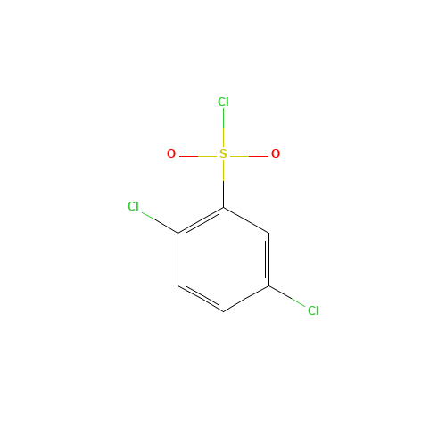 2,5-DICHLOROBENZENESULFONYL CHLORIDE (CAS: 5402-73-3) - Chemical Structure and Molecular Formula 