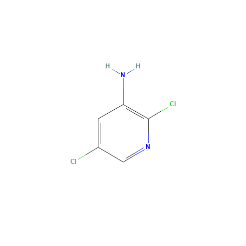 2,5-Dichloropyridin-3-amine (CAS: 78607-32-6) - Chemical Structure and Molecular Formula 