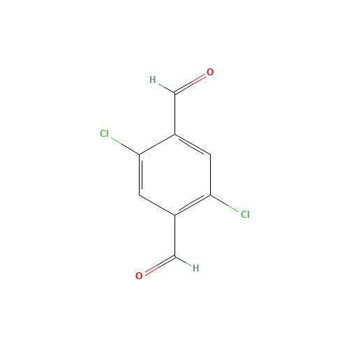 2,5-Dichloroterephthalaldehyde (CAS: 46052-84-0) - Chemical Structure and Molecular Formula 