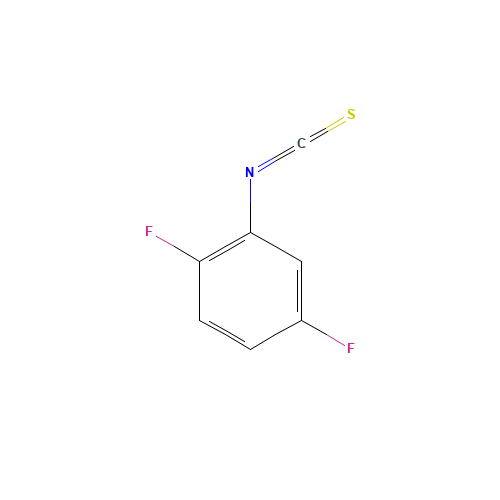 2,5-DIFLUOROPHENYL ISOTHIOCYANATE (CAS: 206559-57-1) - Chemical Structure and Molecular Formula 