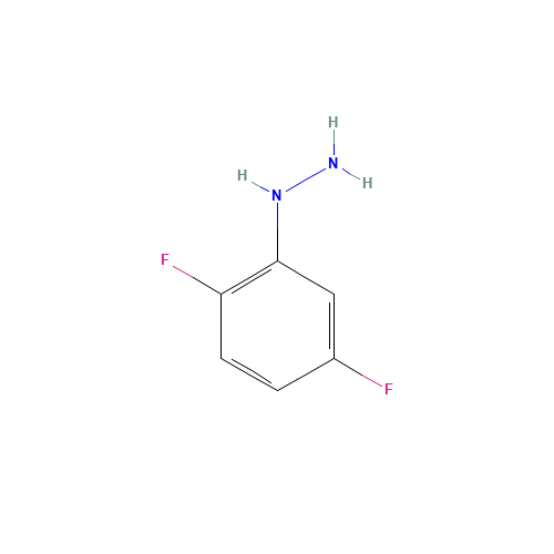 2,5-DIFLUOROPHENYLHYDRAZINE (CAS: 97108-50-4) - Chemical Structure and Molecular Formula 