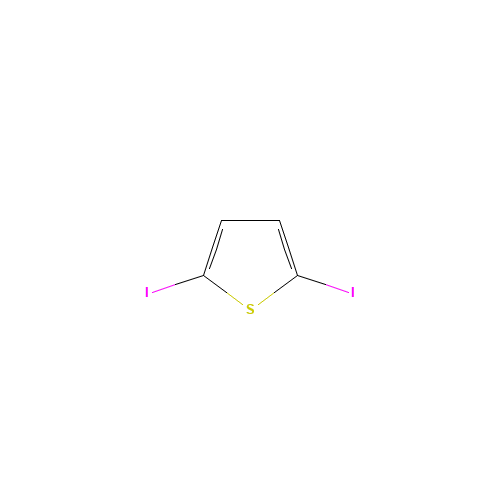 2,5-DIIODOTHIOPHENE (CAS: 625-88-7) - Chemical Structure and Molecular Formula 
