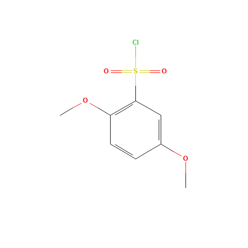 2,5-DIMETHOXYBENZENESULFONYL CHLORIDE (CAS: 1483-28-9) - Chemical Structure and Molecular Formula 