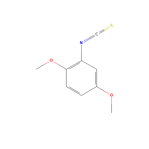 2,5-DIMETHOXYPHENYL ISOTHIOCYANATE (CAS: 40532-06-7) - Chemical Structure and Molecular Formula 