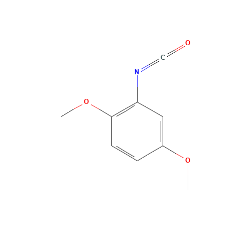 2,5-DIMETHOXYPHENYL ISOCYANATE (CAS: 56309-62-7) - Chemical Structure and Molecular Formula 