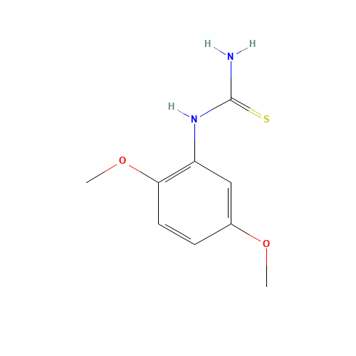 1-(2,5-DIMETHOXYPHENYL)-2-THIOUREA (CAS: 67617-98-5) - Chemical Structure and Molecular Formula 