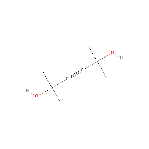 2,5-DIMETHYL-3-HEXENE-2,5-DIOL (CAS: 142-30-3) - Chemical Structure and Molecular Formula 