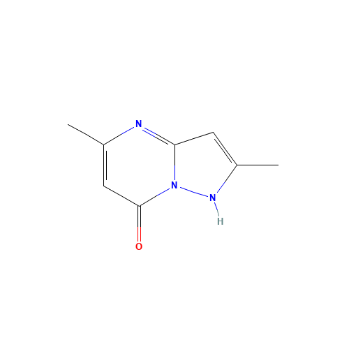 2,5-DIMETHYLPYRAZOLO(1,5-A)PYRIMIDIN-7-ONE (CAS: 98488-10-9) - Chemical Structure and Molecular Formula 