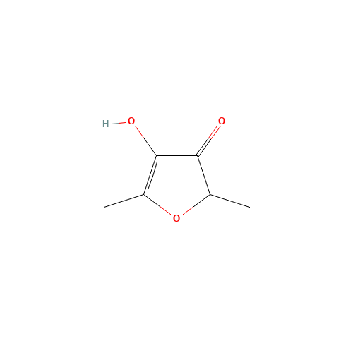 4-Hydroxy-2,5-dimethyl-3(2H)furanone (CAS: 3658-77-3) - Chemical Structure and Molecular Formula 