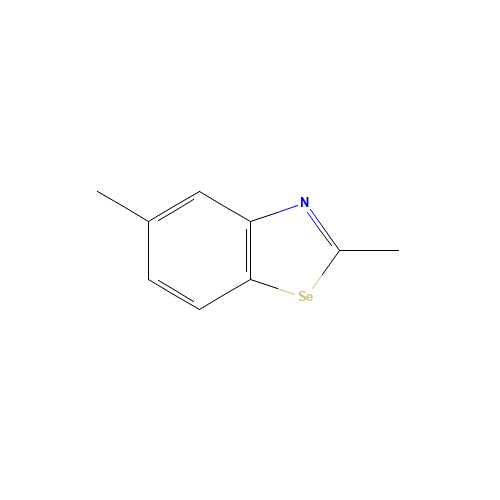 2,5-DIMETHYLBENZOSELENAZOLE (CAS: 2818-89-5) - Chemical Structure and Molecular Formula 