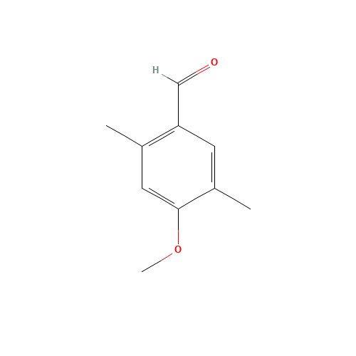 2,5-DIMETHYL-P-ANISALDEHYDE (CAS: 6745-75-1) - Chemical Structure and Molecular Formula 