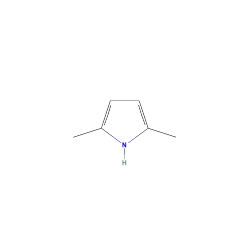 2,5-Dimethyl-1H-pyrrole (CAS: 625-84-3) - Chemical Structure and Molecular Formula 