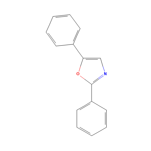 2,5-Diphenyloxazole (CAS: 92-71-7) - Chemical Structure and Molecular Formula 