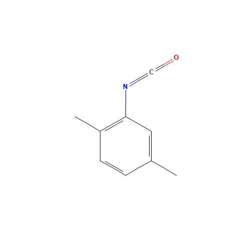 2,5-DIMETHYLPHENYL ISOCYANATE (CAS: 40397-98-6) - Chemical Structure and Molecular Formula 