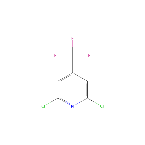 2,6-Dichloro-4-(trifluoromethyl)pyridine (CAS: 39890-98-7) - Chemical Structure and Molecular Formula 