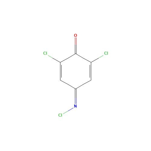 2,6-Dichloroquinone-4-chloroimide (CAS: 101-38-2) - Chemical Structure and Molecular Formula 