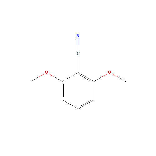 2,6-DIMETHOXYBENZONITRILE (CAS: 16932-49-3) - Chemical Structure and Molecular Formula 