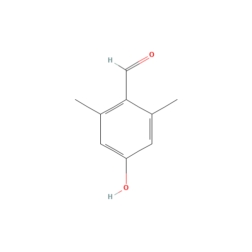 2,6-Dimethyl-4-hydroxybenzaldehyde (CAS: 70547-87-4) - Chemical Structure and Molecular Formula 