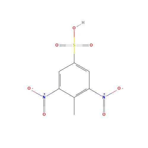 2,6-DINITROTOLUENE-4-SULFONIC ACID (CAS: 88-90-4) - Chemical Structure and Molecular Formula 