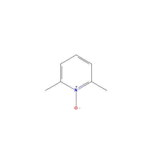 2,6-Dimethylpyridine N-oxide (CAS: 1073-23-0) - Chemical Structure and Molecular Formula 