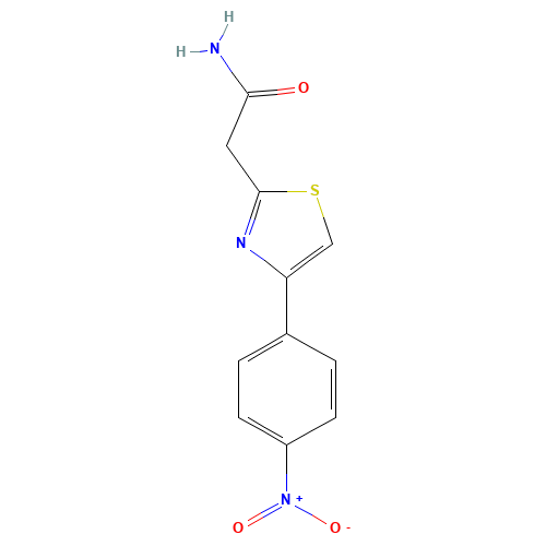 2-[4-(4-NITROPHENYL)-1,3-THIAZOL-2-YL]ACETAMIDE (CAS: 306935-90-0) - Chemical Structure and Molecular Formula 