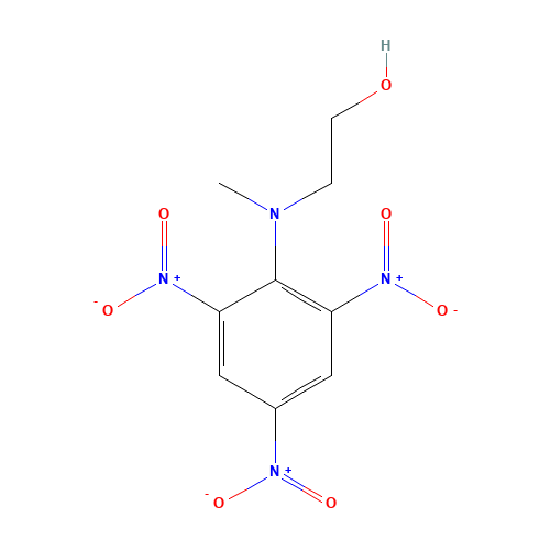 2-(Methyl(2,4,6-trinitrophenyl)amino)ethanol (CAS: 40711-00-0) - Chemical Structure and Molecular Formula 