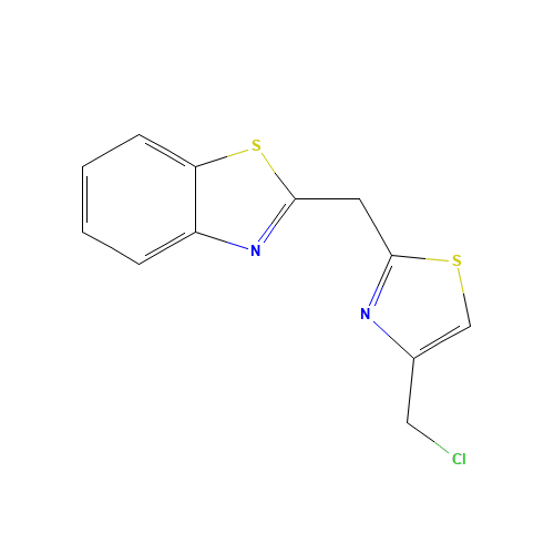 2-([4-(CHLOROMETHYL)-1,3-THIAZOL-2-YL]METHYL)-1,3-BENZOTHIAZOLE (CAS: 342405-25-8) - Related Chemical Product