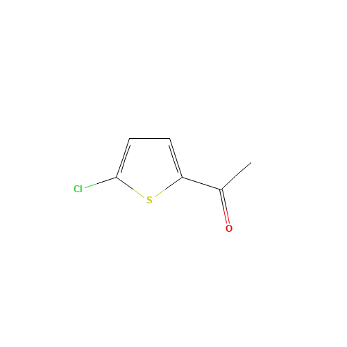 2-ACETYL-5-CHLOROTHIOPHENE (CAS: 6310-09-4) - Chemical Structure and Molecular Formula 