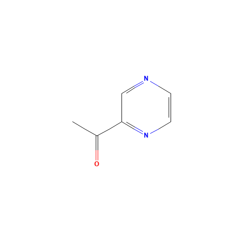 Acetylpyrazine (CAS: 22047-25-2) - Chemical Structure and Molecular Formula 