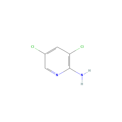 2-Amino-3,5-dichloropyridine (CAS: 4214-74-8) - Chemical Structure and Molecular Formula 