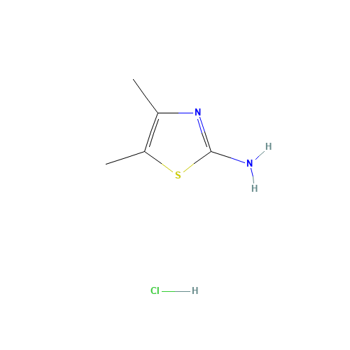 2-AMINO-4,5-DIMETHYLTHIAZOLE HYDROCHLORIDE (CAS: 71574-33-9) - Chemical Structure and Molecular Formula 